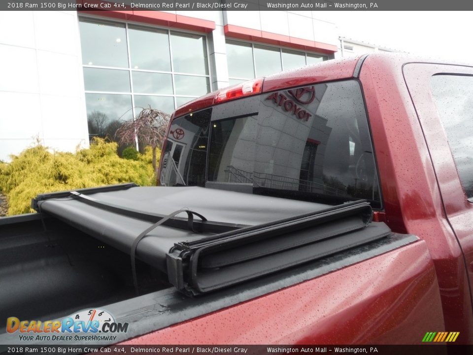 2018 Ram 1500 Big Horn Crew Cab 4x4 Delmonico Red Pearl / Black/Diesel Gray Photo #22