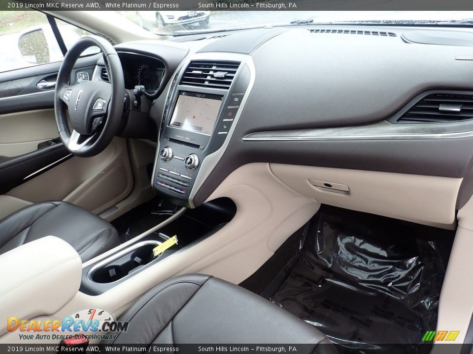 2019 Lincoln MKC Reserve AWD White Platinum / Espresso Photo #12