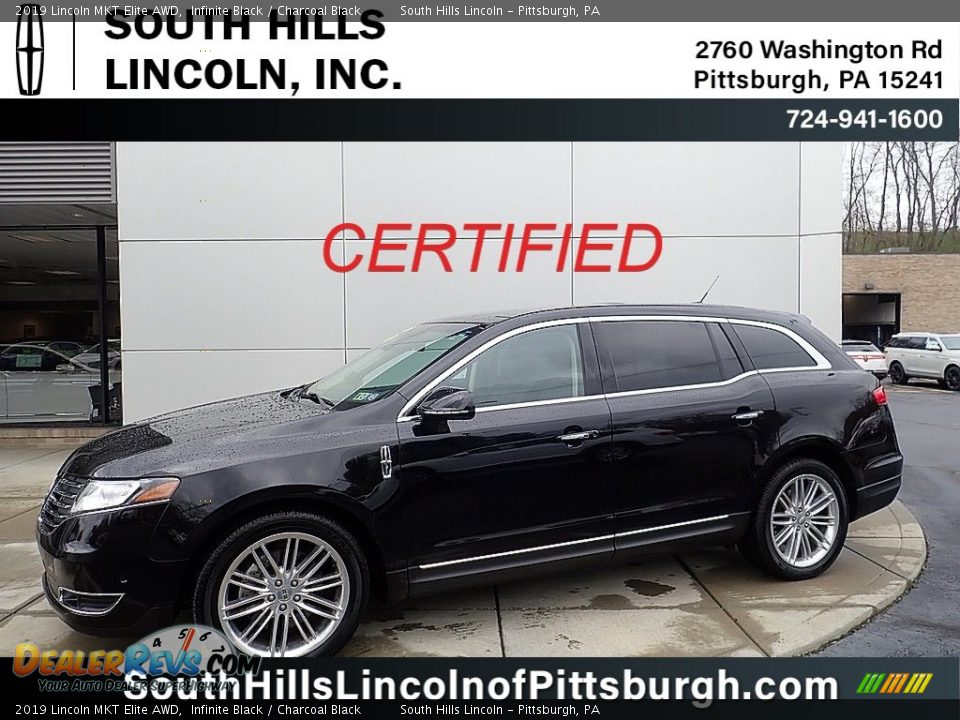 2019 Lincoln MKT Elite AWD Infinite Black / Charcoal Black Photo #1