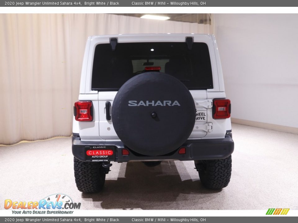 2020 Jeep Wrangler Unlimited Sahara 4x4 Bright White / Black Photo #20