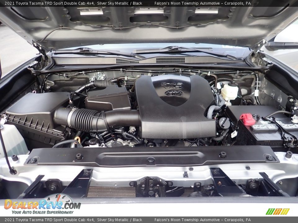 2021 Toyota Tacoma TRD Sport Double Cab 4x4 Silver Sky Metallic / Black Photo #27