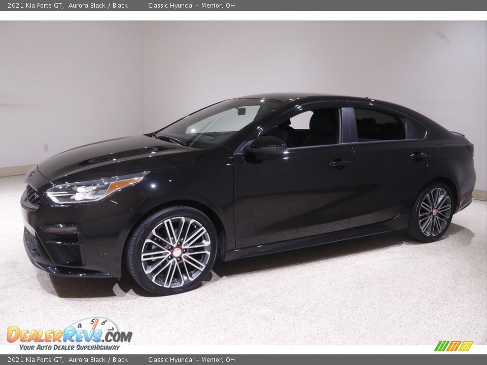 2021 Kia Forte GT Aurora Black / Black Photo #3