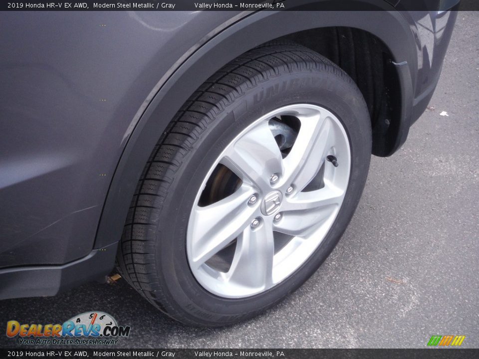 2019 Honda HR-V EX AWD Modern Steel Metallic / Gray Photo #3