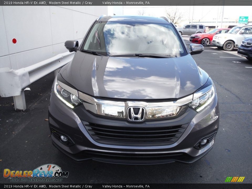 2019 Honda HR-V EX AWD Modern Steel Metallic / Gray Photo #5