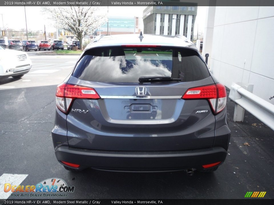 2019 Honda HR-V EX AWD Modern Steel Metallic / Gray Photo #7