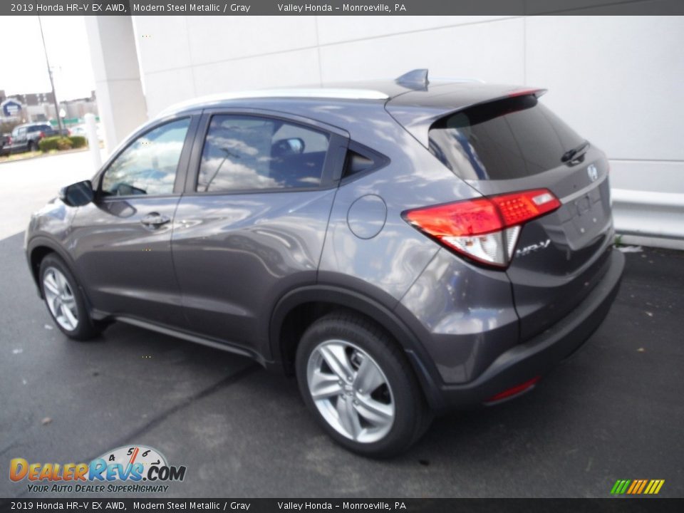 2019 Honda HR-V EX AWD Modern Steel Metallic / Gray Photo #9