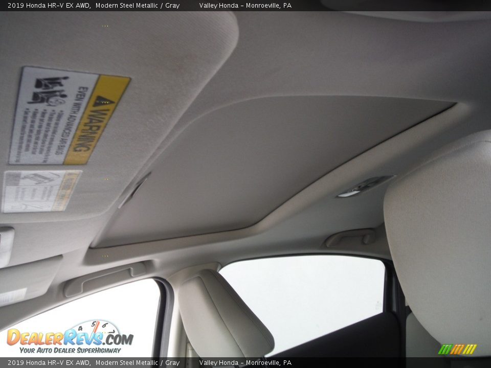 2019 Honda HR-V EX AWD Modern Steel Metallic / Gray Photo #10