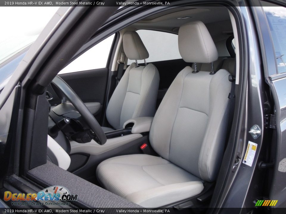 2019 Honda HR-V EX AWD Modern Steel Metallic / Gray Photo #12