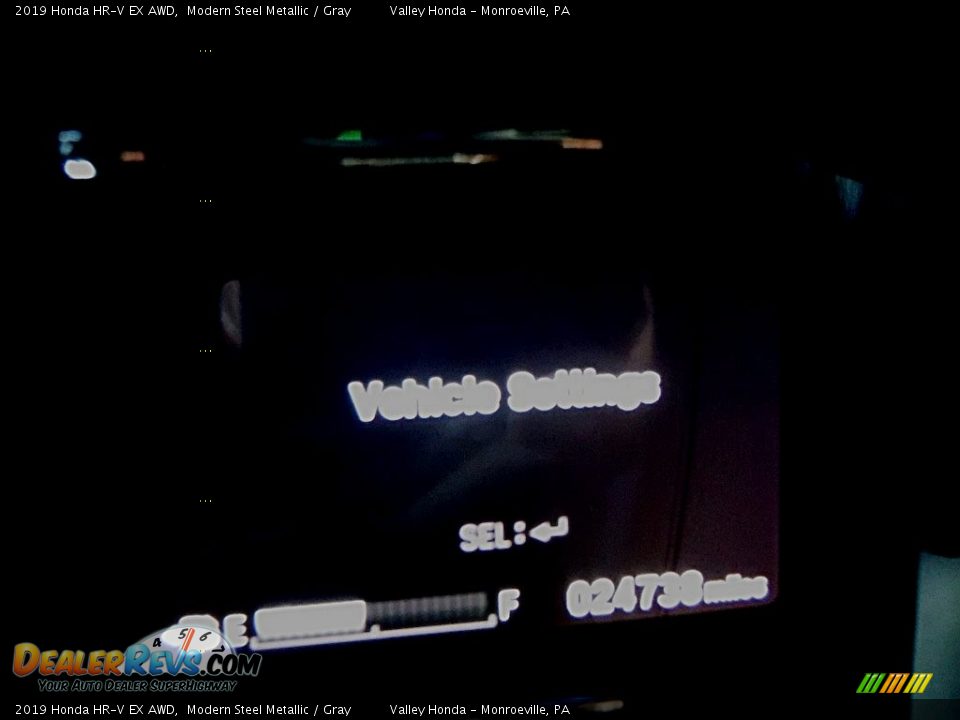 2019 Honda HR-V EX AWD Modern Steel Metallic / Gray Photo #21