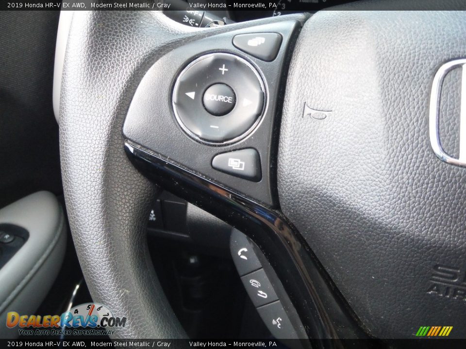 2019 Honda HR-V EX AWD Modern Steel Metallic / Gray Photo #22
