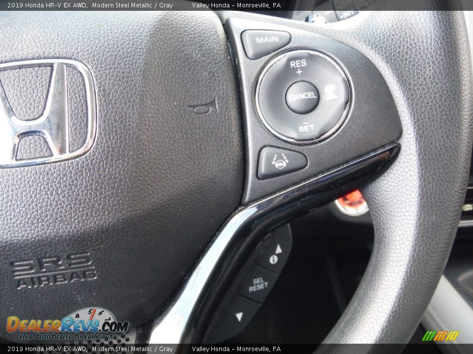 2019 Honda HR-V EX AWD Modern Steel Metallic / Gray Photo #23