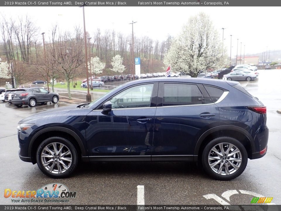 2019 Mazda CX-5 Grand Touring AWD Deep Crystal Blue Mica / Black Photo #6