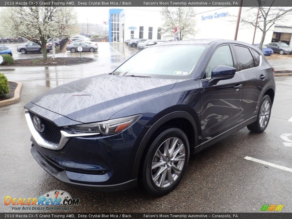 2019 Mazda CX-5 Grand Touring AWD Deep Crystal Blue Mica / Black Photo #7