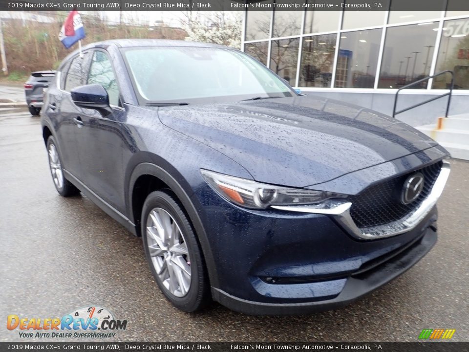 2019 Mazda CX-5 Grand Touring AWD Deep Crystal Blue Mica / Black Photo #9