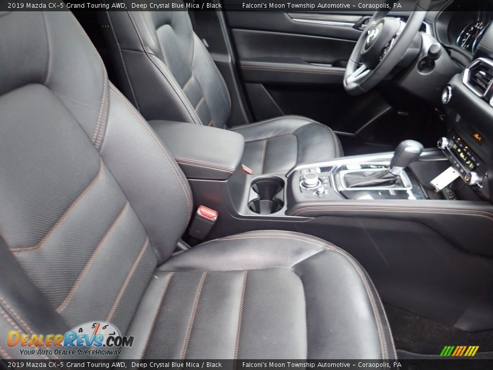 2019 Mazda CX-5 Grand Touring AWD Deep Crystal Blue Mica / Black Photo #11