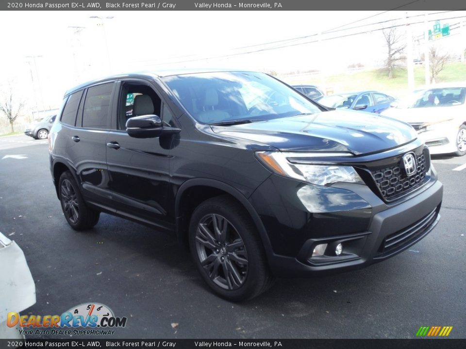2020 Honda Passport EX-L AWD Black Forest Pearl / Gray Photo #6