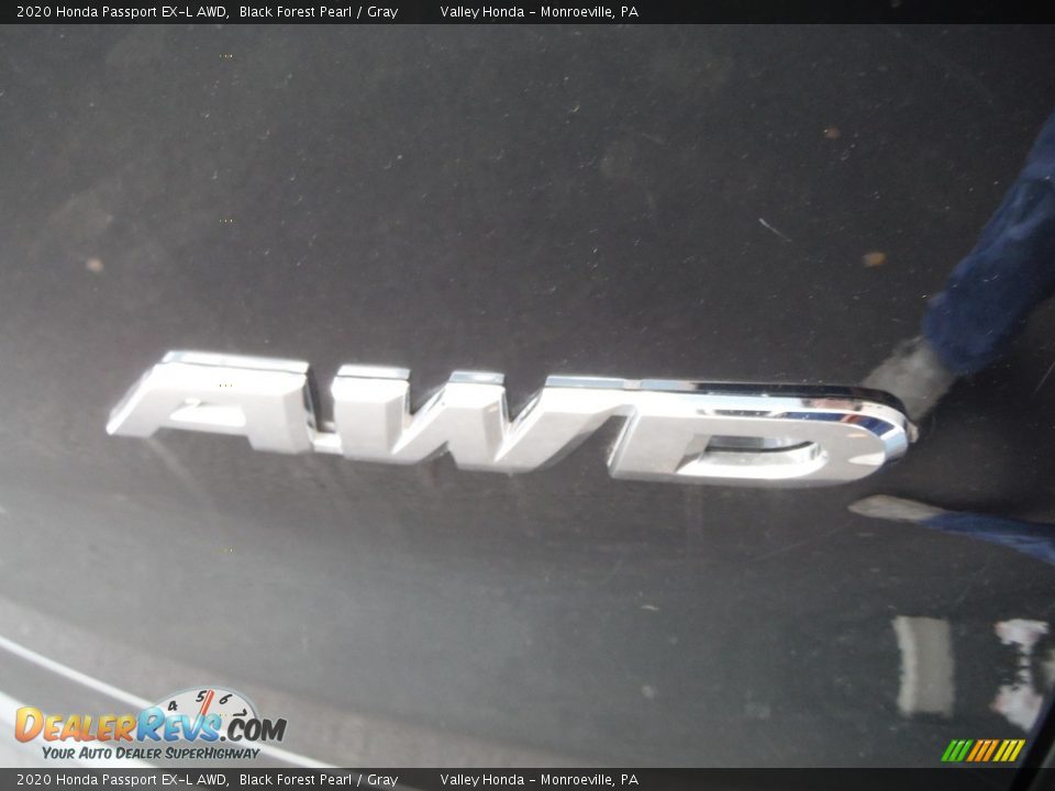 2020 Honda Passport EX-L AWD Black Forest Pearl / Gray Photo #8