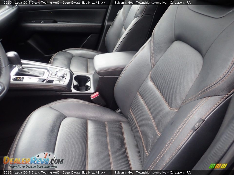 2019 Mazda CX-5 Grand Touring AWD Deep Crystal Blue Mica / Black Photo #17