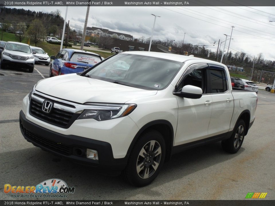 2018 Honda Ridgeline RTL-T AWD White Diamond Pearl / Black Photo #6