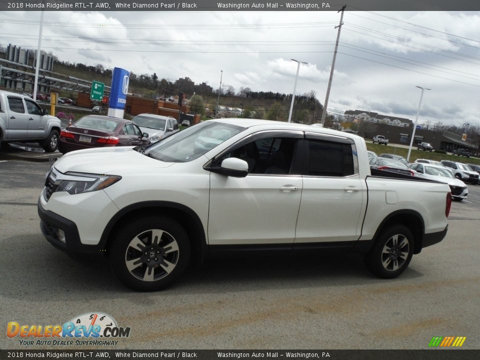 2018 Honda Ridgeline RTL-T AWD White Diamond Pearl / Black Photo #7