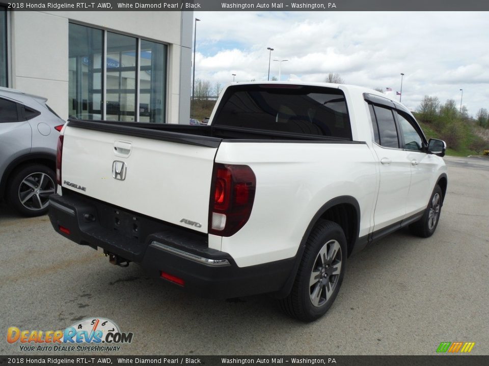 2018 Honda Ridgeline RTL-T AWD White Diamond Pearl / Black Photo #9