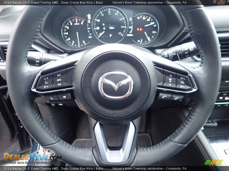 2019 Mazda CX-5 Grand Touring AWD Deep Crystal Blue Mica / Black Photo #23