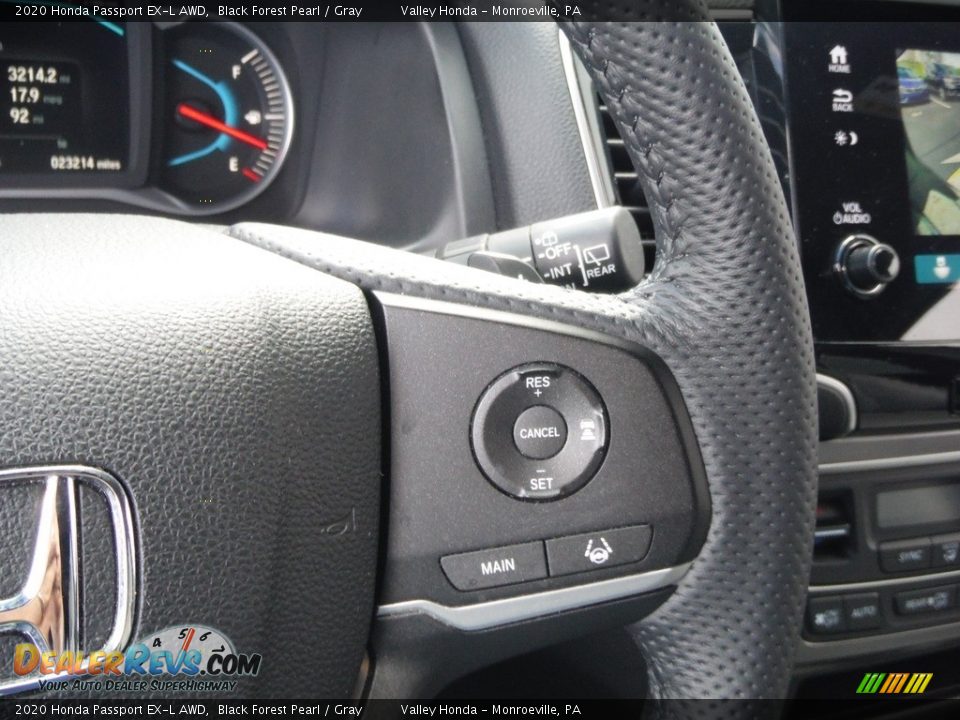 2020 Honda Passport EX-L AWD Black Forest Pearl / Gray Photo #26