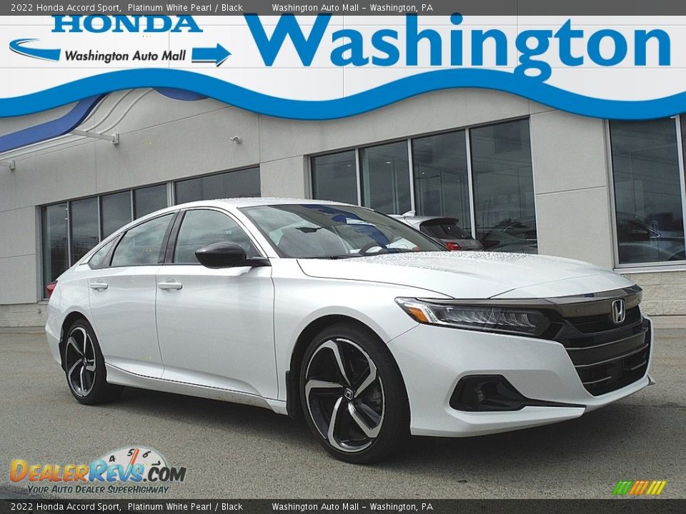 2022 Honda Accord Sport Platinum White Pearl / Black Photo #1