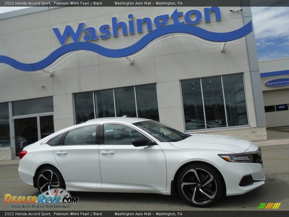 2022 Honda Accord Sport Platinum White Pearl / Black Photo #2