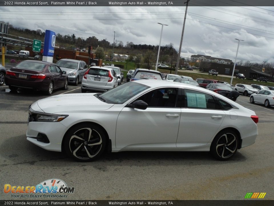 2022 Honda Accord Sport Platinum White Pearl / Black Photo #6