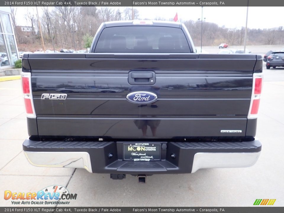 2014 Ford F150 XLT Regular Cab 4x4 Tuxedo Black / Pale Adobe Photo #3