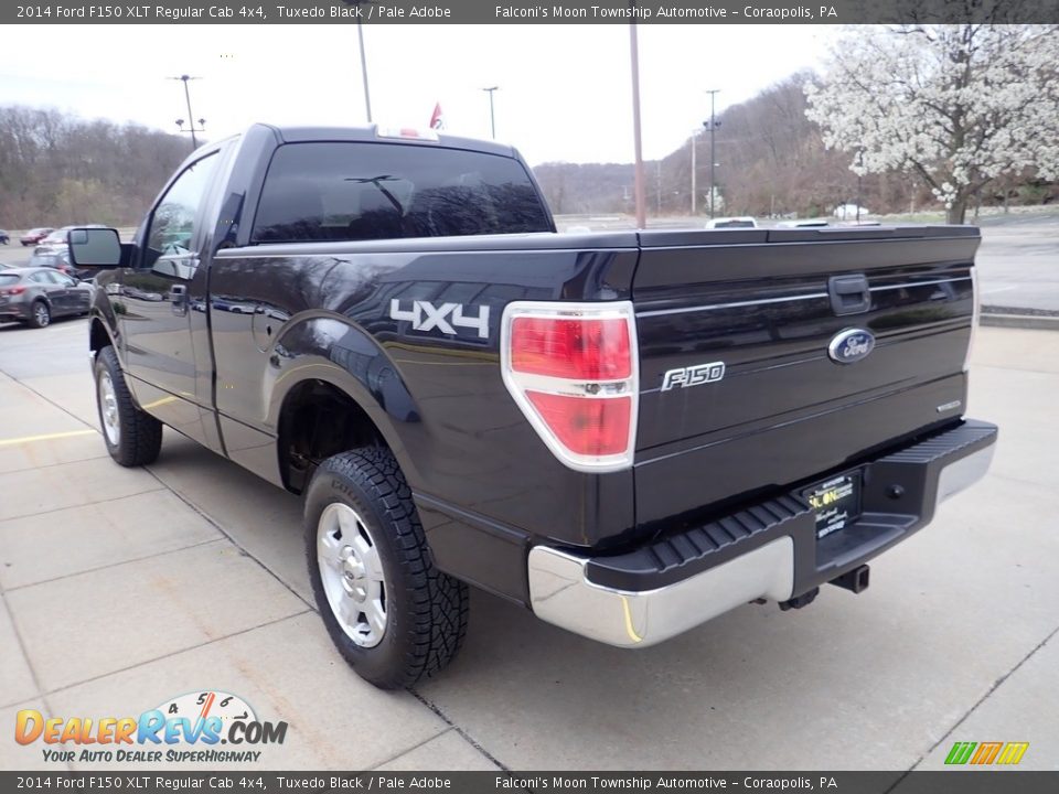 2014 Ford F150 XLT Regular Cab 4x4 Tuxedo Black / Pale Adobe Photo #4