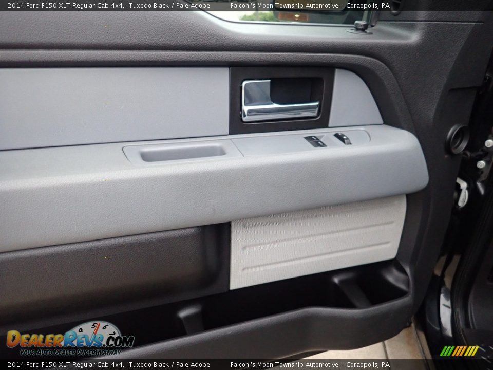 2014 Ford F150 XLT Regular Cab 4x4 Tuxedo Black / Pale Adobe Photo #17