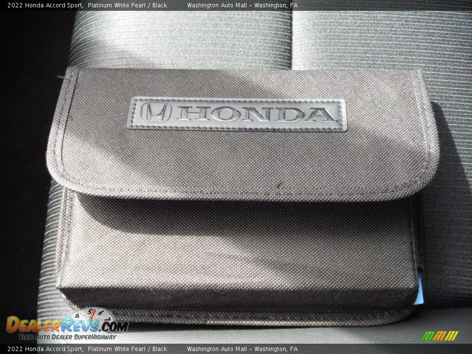 2022 Honda Accord Sport Platinum White Pearl / Black Photo #25
