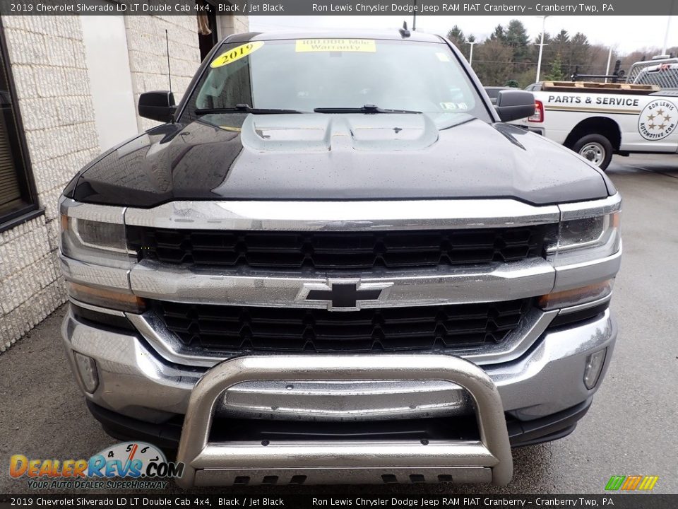 2019 Chevrolet Silverado LD LT Double Cab 4x4 Black / Jet Black Photo #2