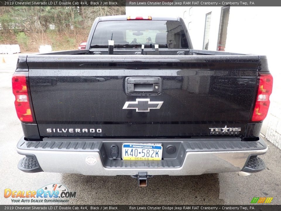 2019 Chevrolet Silverado LD LT Double Cab 4x4 Black / Jet Black Photo #4