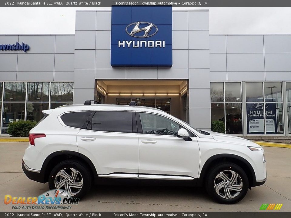 2022 Hyundai Santa Fe SEL AWD Quartz White / Black Photo #1