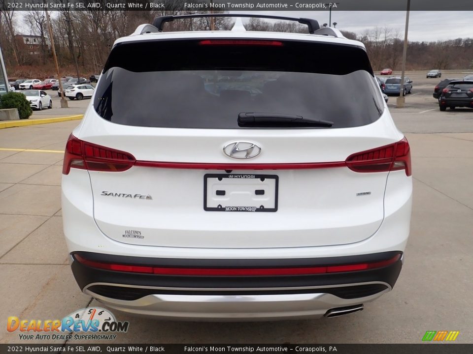 2022 Hyundai Santa Fe SEL AWD Quartz White / Black Photo #3