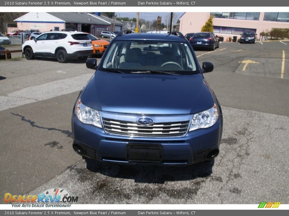 2010 Subaru Forester 2.5 X Premium Newport Blue Pearl / Platinum Photo #2