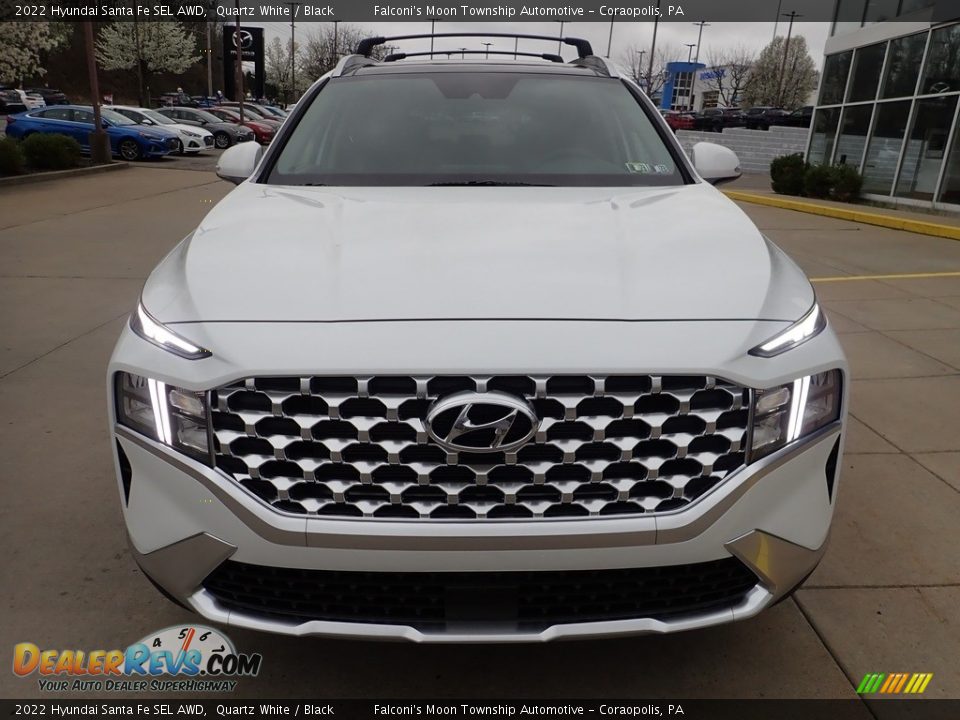 2022 Hyundai Santa Fe SEL AWD Quartz White / Black Photo #8