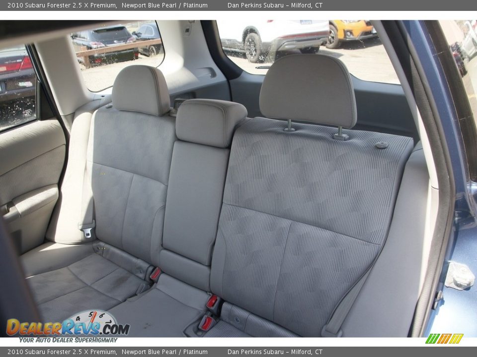 2010 Subaru Forester 2.5 X Premium Newport Blue Pearl / Platinum Photo #12