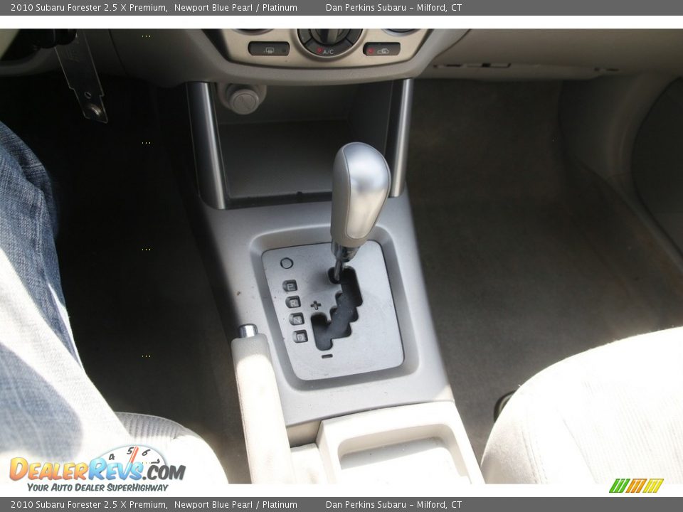 2010 Subaru Forester 2.5 X Premium Newport Blue Pearl / Platinum Photo #19