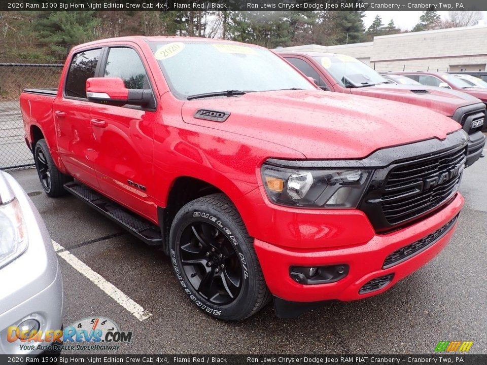 Front 3/4 View of 2020 Ram 1500 Big Horn Night Edition Crew Cab 4x4 Photo #3