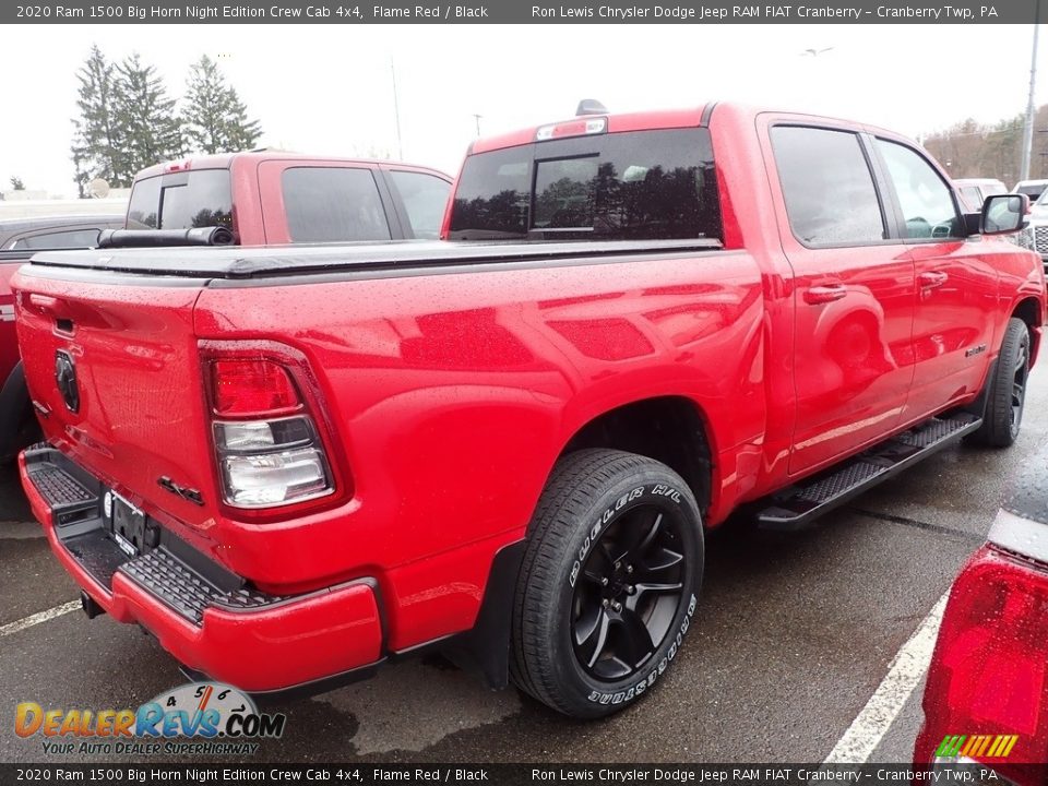 2020 Ram 1500 Big Horn Night Edition Crew Cab 4x4 Flame Red / Black Photo #4