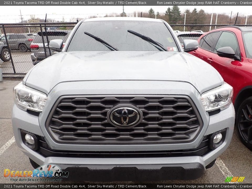 2021 Toyota Tacoma TRD Off Road Double Cab 4x4 Silver Sky Metallic / TRD Cement/Black Photo #2