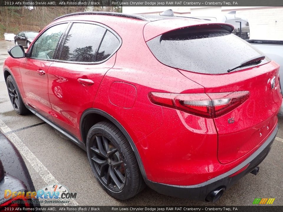 2019 Alfa Romeo Stelvio AWD Alfa Rosso (Red) / Black Photo #4