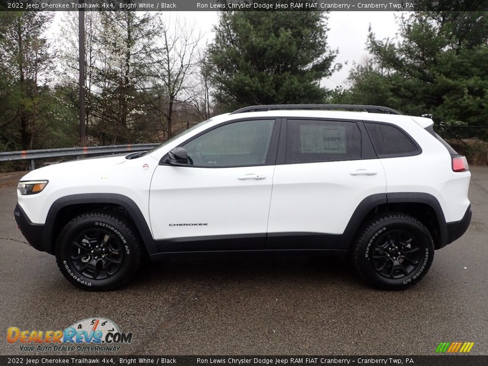 2022 Jeep Cherokee Trailhawk 4x4 Bright White / Black Photo #2