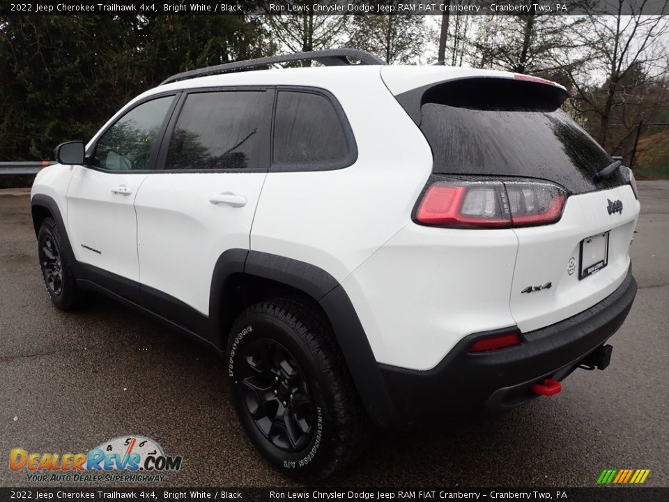 2022 Jeep Cherokee Trailhawk 4x4 Bright White / Black Photo #3