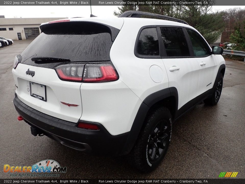 2022 Jeep Cherokee Trailhawk 4x4 Bright White / Black Photo #5