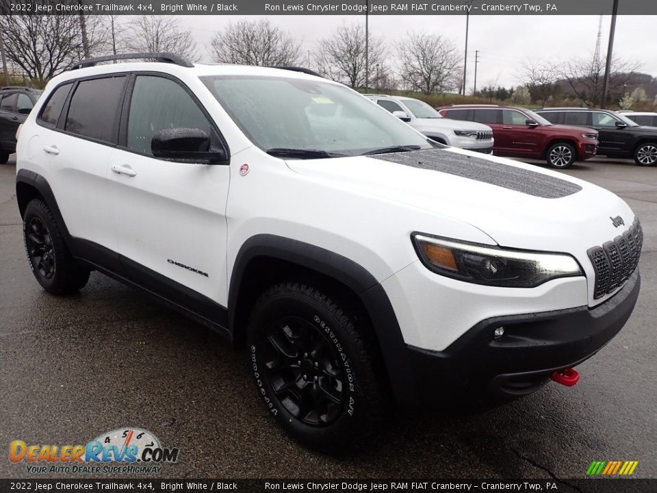 2022 Jeep Cherokee Trailhawk 4x4 Bright White / Black Photo #7